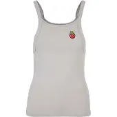 Urban Classics Top 'Strawberry' cinzento / verde / vermelho