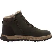 Tom Tailor Botas com atacadores acastanhado / verde