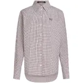 Karl Lagerfeld Blusa 'Ikon' malva / cyclam / preto / branco