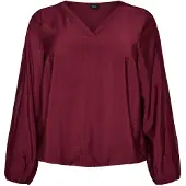 Zizzi Blusa 'Erica' vermelho vinho