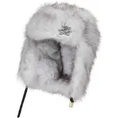 Karl Lagerfeld Chapéu ' K/Studio Mütze aus Kunstfell ' branco