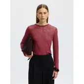 Selected Pullover 'SLWVENDY' bordeaux