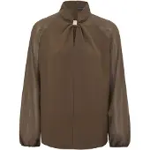 Anna field Blusa chocolate