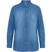 Ulla Popken Blusa azul ganga