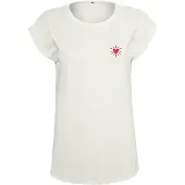 Urban Classics Camisa 'Radiant Heart' vermelho sangue / branco