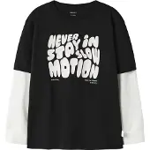 Name it Camisola 'NKMNASIM' preto / branco