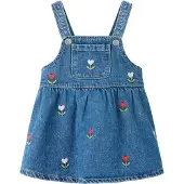 Name it Vestido 'NBFMALO' azul ganga / verde claro / vermelho vivo / branco
