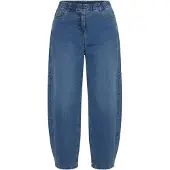 Ulla Popken Calças de ganga azul ganga