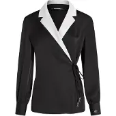 Karl Lagerfeld Blusa preto / branco