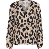 Kaffe Blusa bege / preto / branco
