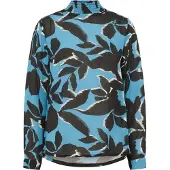 Kaffe Blusa 'KAAmber' azul céu / cinzento claro / preto