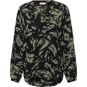 Kaffe Blusa 'Pollie' oliveira / preto