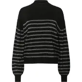 Kaffe Pullover 'KALizz' preto / prata
