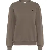 Kaffe Sweatshirt 'KALiddy' mocha / preto