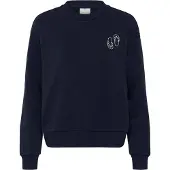 Kaffe Sweatshirt 'KALilje' marinho / branco