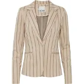 Ichi Blazer 'RUTI' bege escuro / bege mosqueado