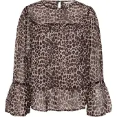 Cream Blusa 'Yuna' bege / antracite