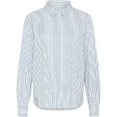 Cream Blusa 'Mira ' azul claro / branco