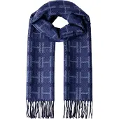 Hackett London para homem. HM0400111 Cachecol Brnd azul (OSFA), Casual, Lã, Clássico