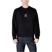 Armani Exchange Sweatshirt 'Felpa' preto / branco