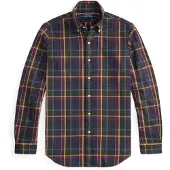 Ralph Lauren Camisa bege / azul escuro / oliveira / baga