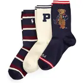Ralph Lauren Meias navy / castanho / vermelho / branco
