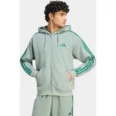 Adidas Moletom Com Fecho 3 Stripes Fleece