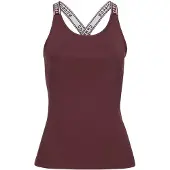 LASCANA Top desportivo chocolate / branco