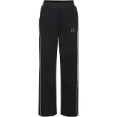 LASCANA Calças de desporto preto / branco