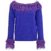 IZIA Pullover azul / roxo