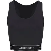 LASCANA Top desportivo cinzento claro / preto