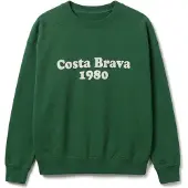 Thinking MU Sweatshirt 'JADEWON' verde escuro / branco