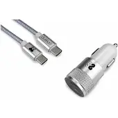 Subblim Carregador De Carro Pd20w+qc3.0+c
