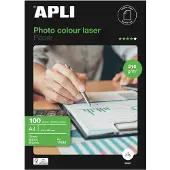 APLI Papel fotográfico brilhante | A4, 210 g, 100 folhas
