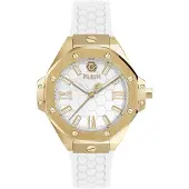 Philipp Plein Relógios analógicos 'Lady Royal' ouro / branco