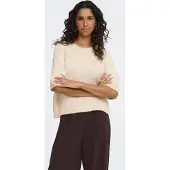 JDY Pullover 'LINEA' creme