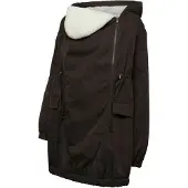 Mamalicious Parka de inverno 'MLLISE' castanho escuro / branco