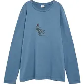 s.Oliver Camisola azul / cinzento / preto