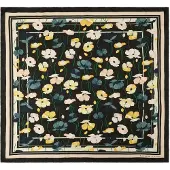 Kate spade Lenço 'New York Poppy Garden' amarelo / verde / preto / branco