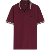 BOSS Camisa 'Paddy' borgonha / branco