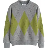 Next Pullover cinzento / verde