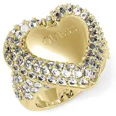 GUESS Anel Beloved Pave Heart