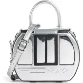 Karl Lagerfeld Malas de tiracolo 'Ikon Gondelbahn' preto / prata