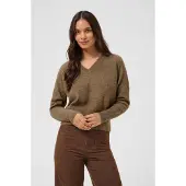 Kaffe Pullover bege mosqueado