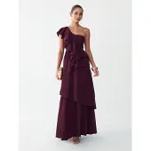 BWLDR Vestido 'Deni' vermelho escuro