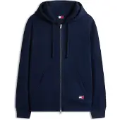Tommy Hilfiger Casaco em moletão 'NEW CLASSICS' marfim / azul escuro