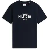 Tommy Hilfiger Camisa 'Brand Love' navy / branco