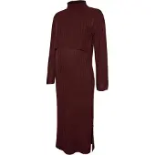 Mamalicious Vestido Midi De Manga Comprida Suniva June Maternity