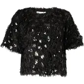 MUNTHE Pullover 'VALENCE' preto / prata