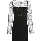 Karl lagerfeld JEANS Vestido preto / transparente